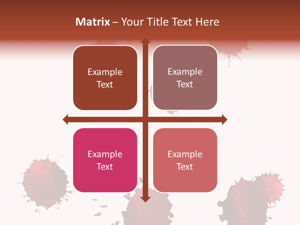Smudge Droplet Blot PowerPoint Template