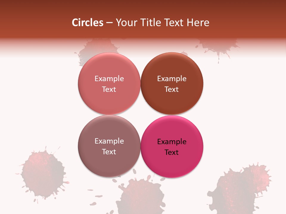 Smudge Droplet Blot PowerPoint Template