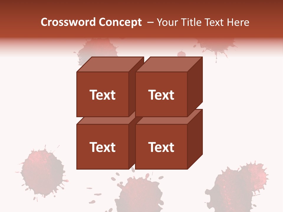 Smudge Droplet Blot PowerPoint Template