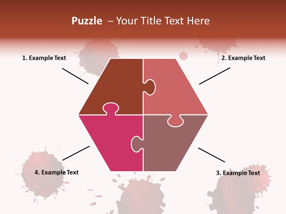 Smudge Droplet Blot PowerPoint Template