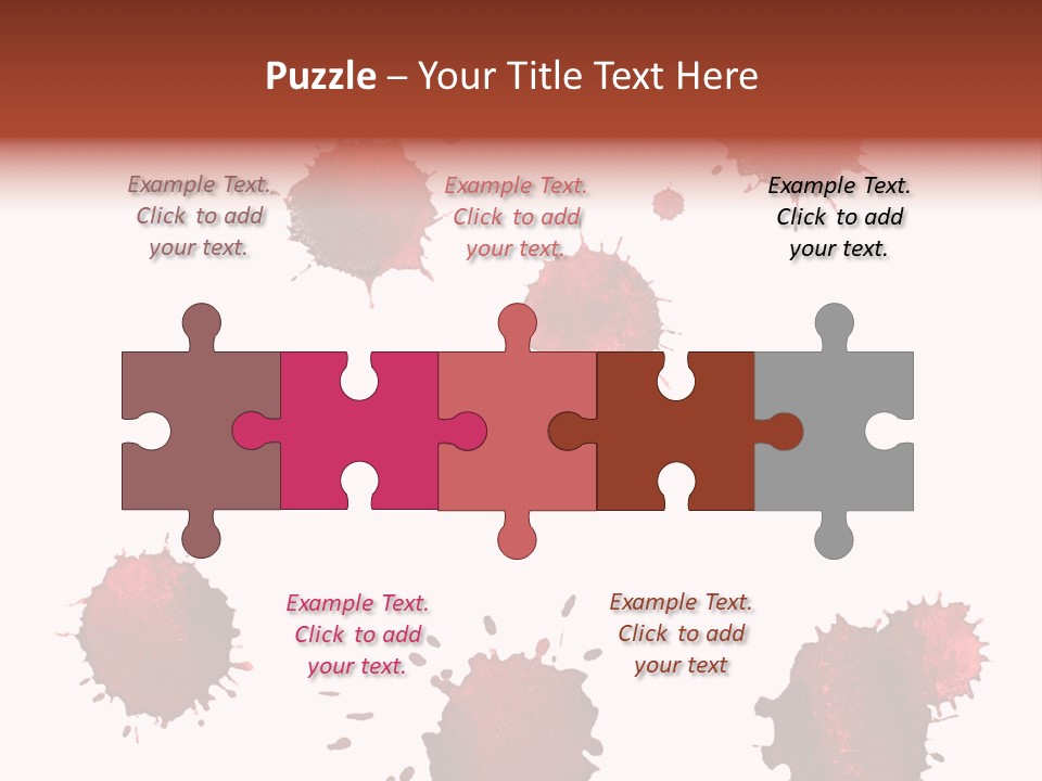 Smudge Droplet Blot PowerPoint Template