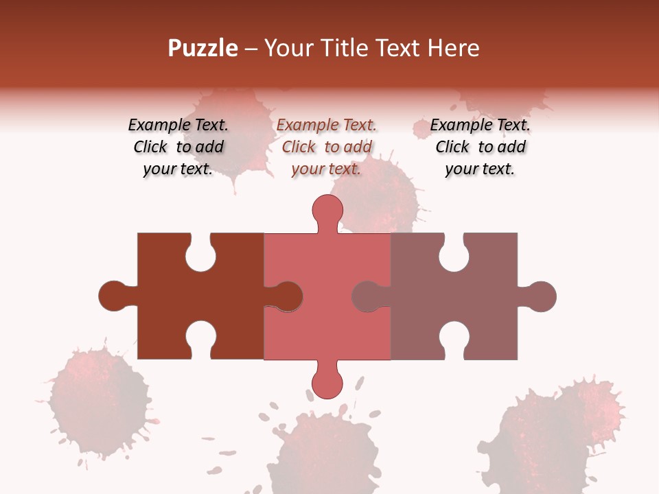 Smudge Droplet Blot PowerPoint Template