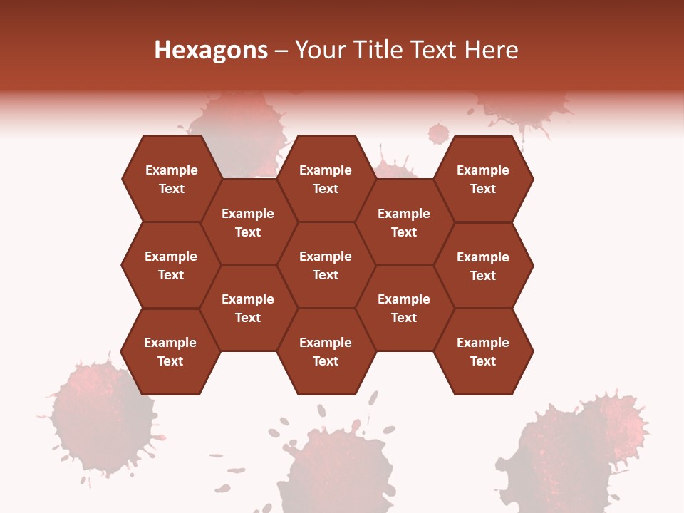 Smudge Droplet Blot PowerPoint Template