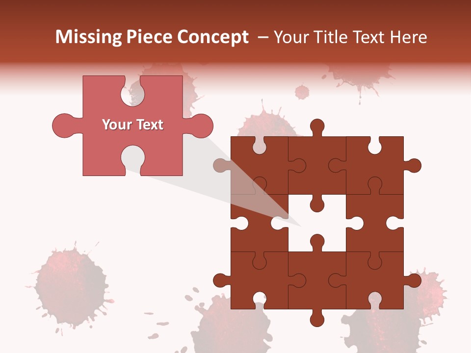 Smudge Droplet Blot PowerPoint Template