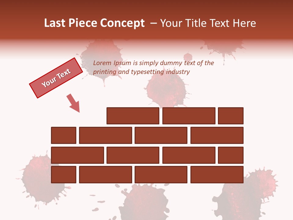 Smudge Droplet Blot PowerPoint Template