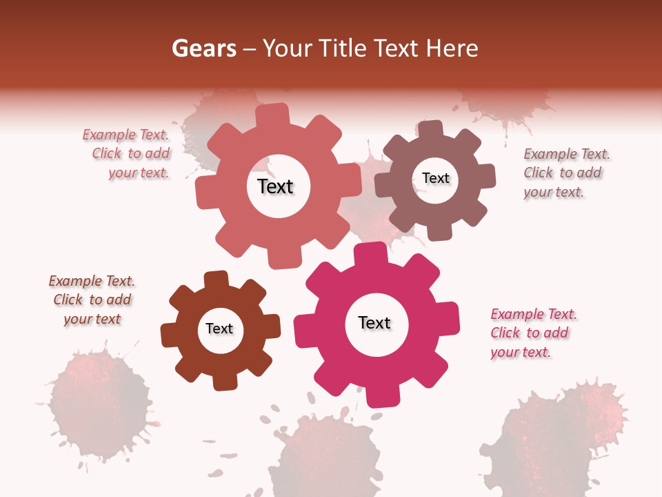 Smudge Droplet Blot PowerPoint Template