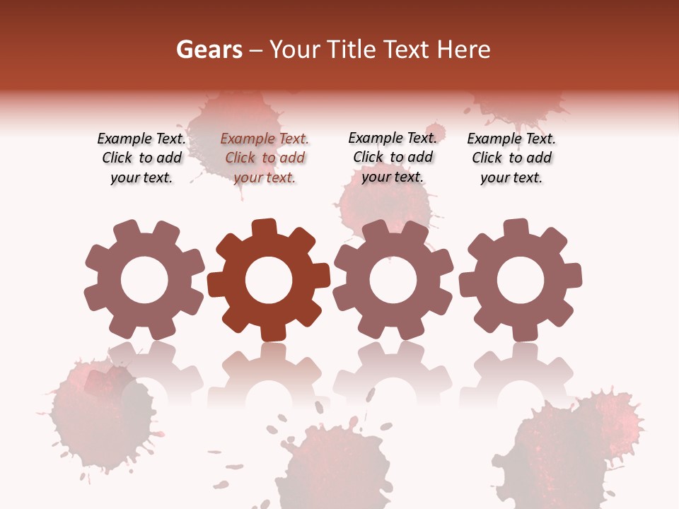 Smudge Droplet Blot PowerPoint Template