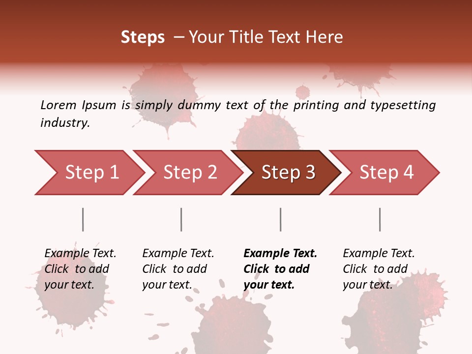 Smudge Droplet Blot PowerPoint Template
