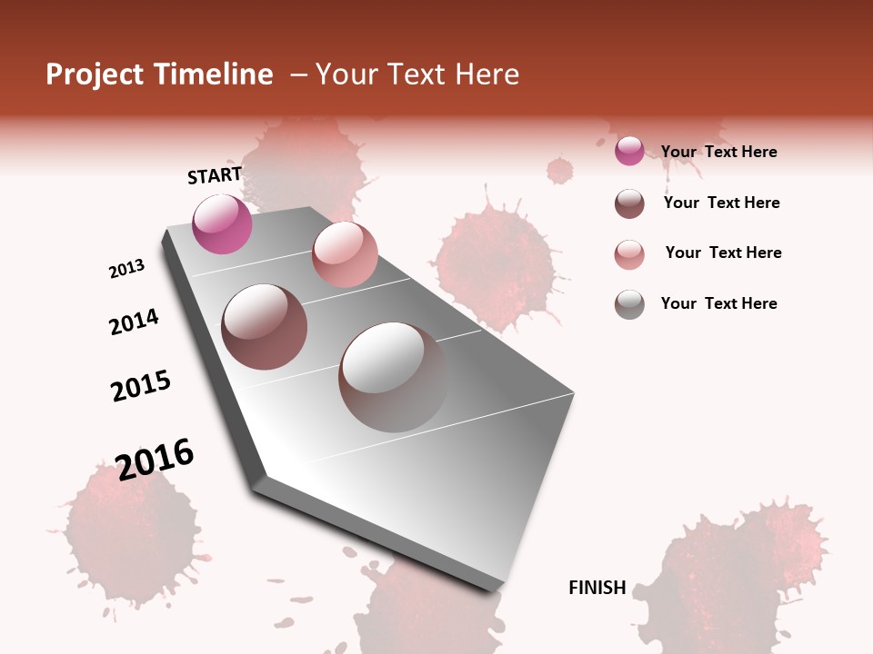 Smudge Droplet Blot PowerPoint Template