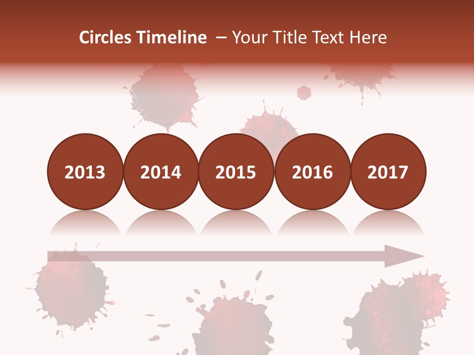 Smudge Droplet Blot PowerPoint Template