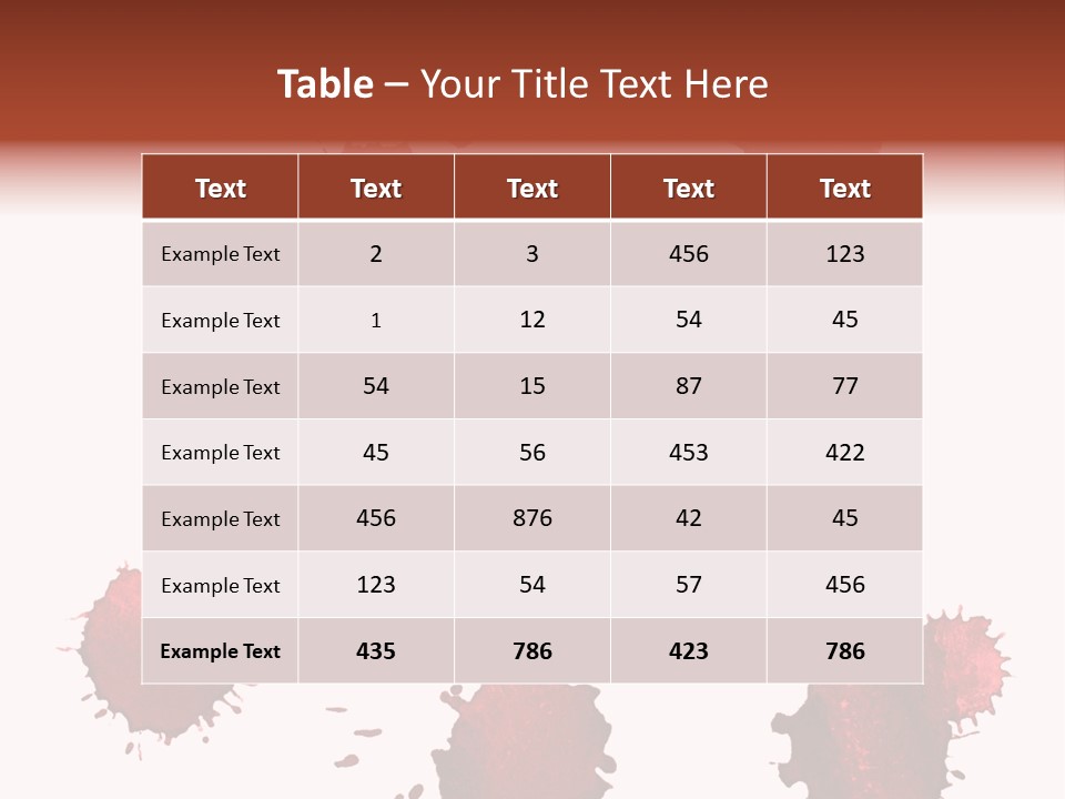 Smudge Droplet Blot PowerPoint Template