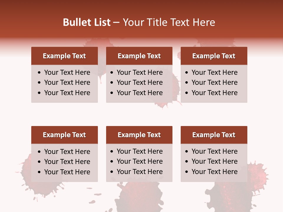 Smudge Droplet Blot PowerPoint Template