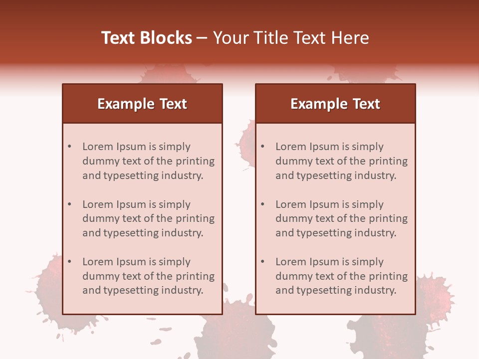Smudge Droplet Blot PowerPoint Template