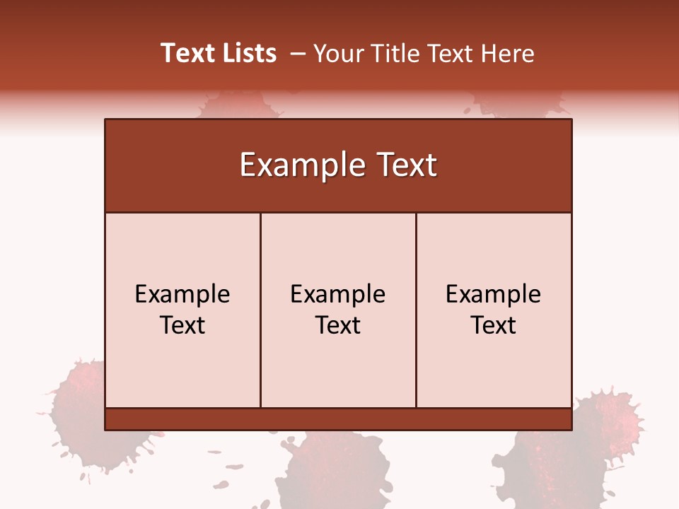 Smudge Droplet Blot PowerPoint Template