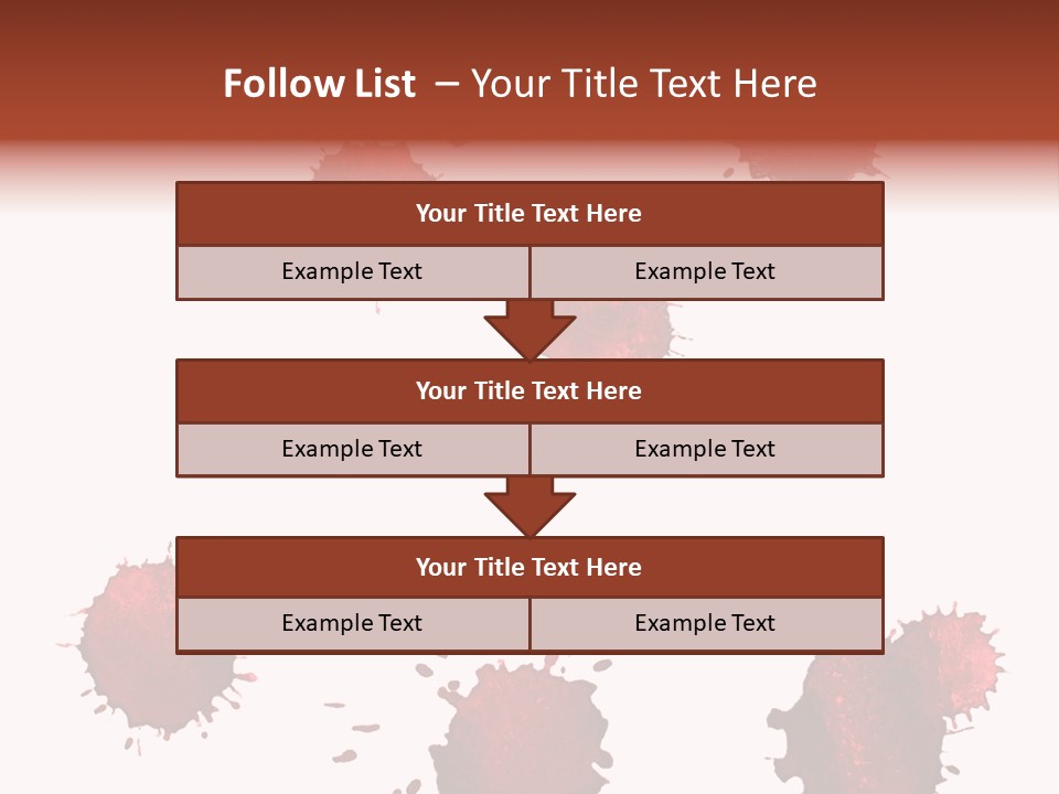 Smudge Droplet Blot PowerPoint Template