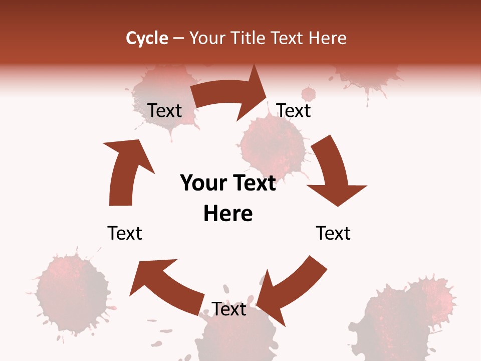 Smudge Droplet Blot PowerPoint Template