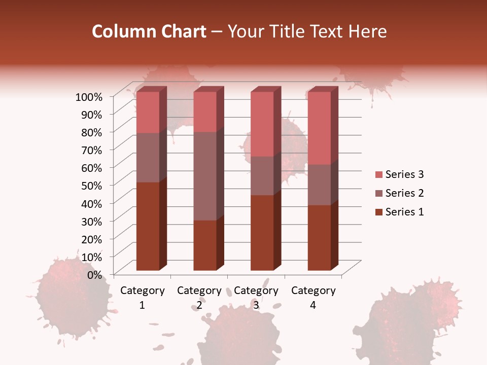 Smudge Droplet Blot PowerPoint Template