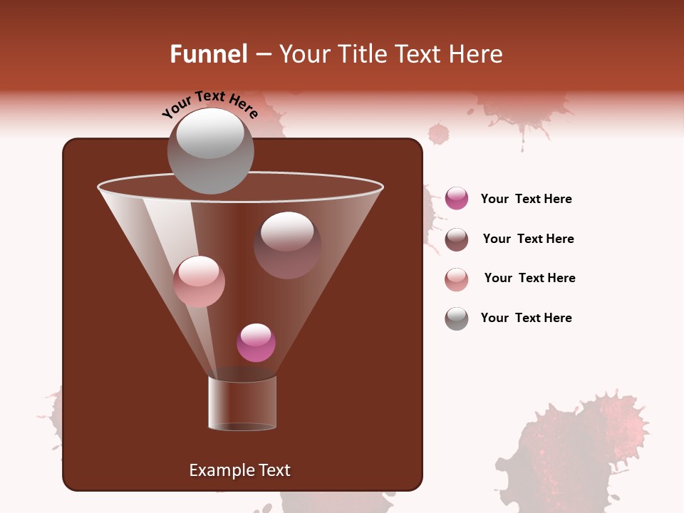 Smudge Droplet Blot PowerPoint Template