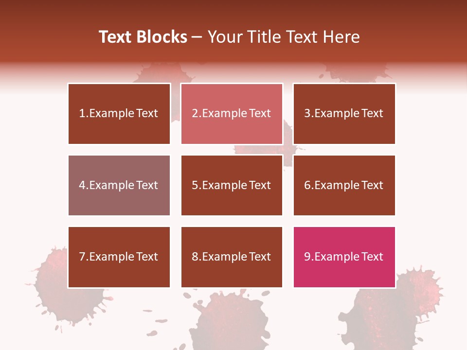 Smudge Droplet Blot PowerPoint Template
