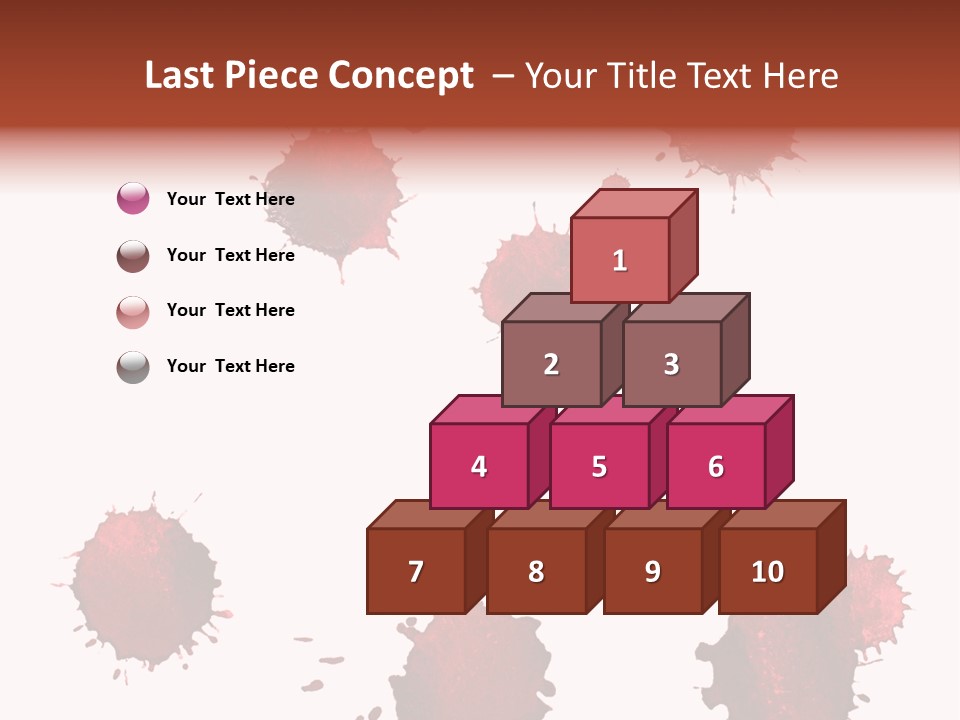 Smudge Droplet Blot PowerPoint Template