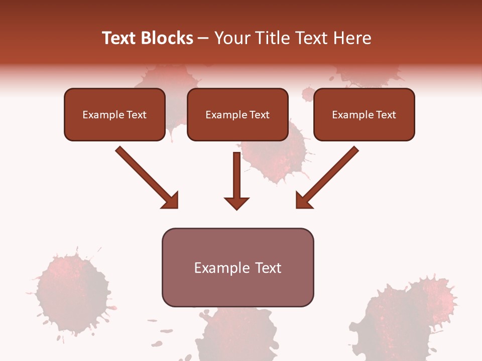 Smudge Droplet Blot PowerPoint Template