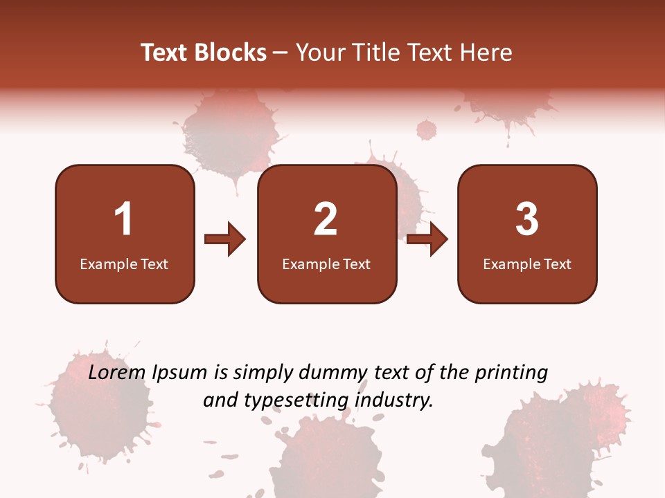 Smudge Droplet Blot PowerPoint Template