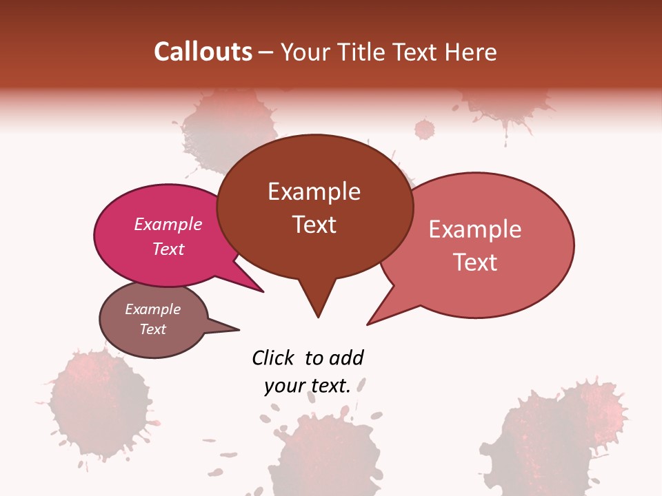 Smudge Droplet Blot PowerPoint Template