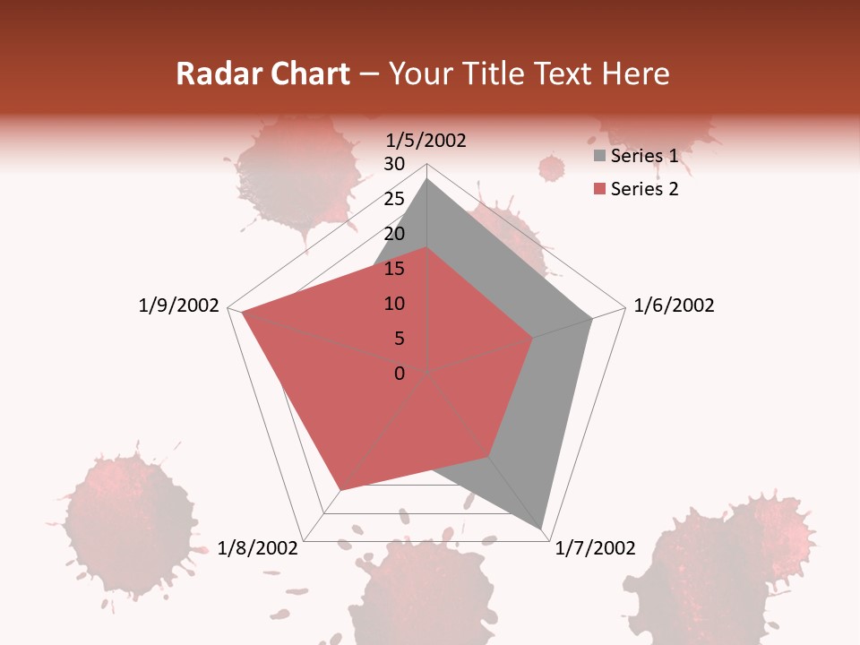 Smudge Droplet Blot PowerPoint Template