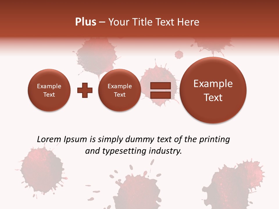 Smudge Droplet Blot PowerPoint Template