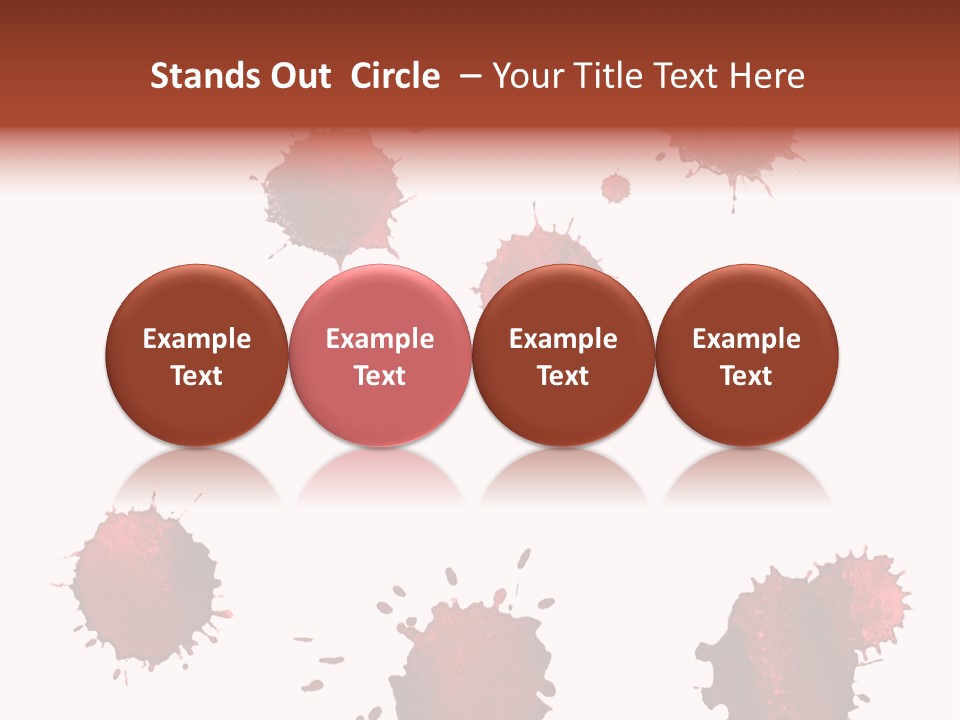 Smudge Droplet Blot PowerPoint Template