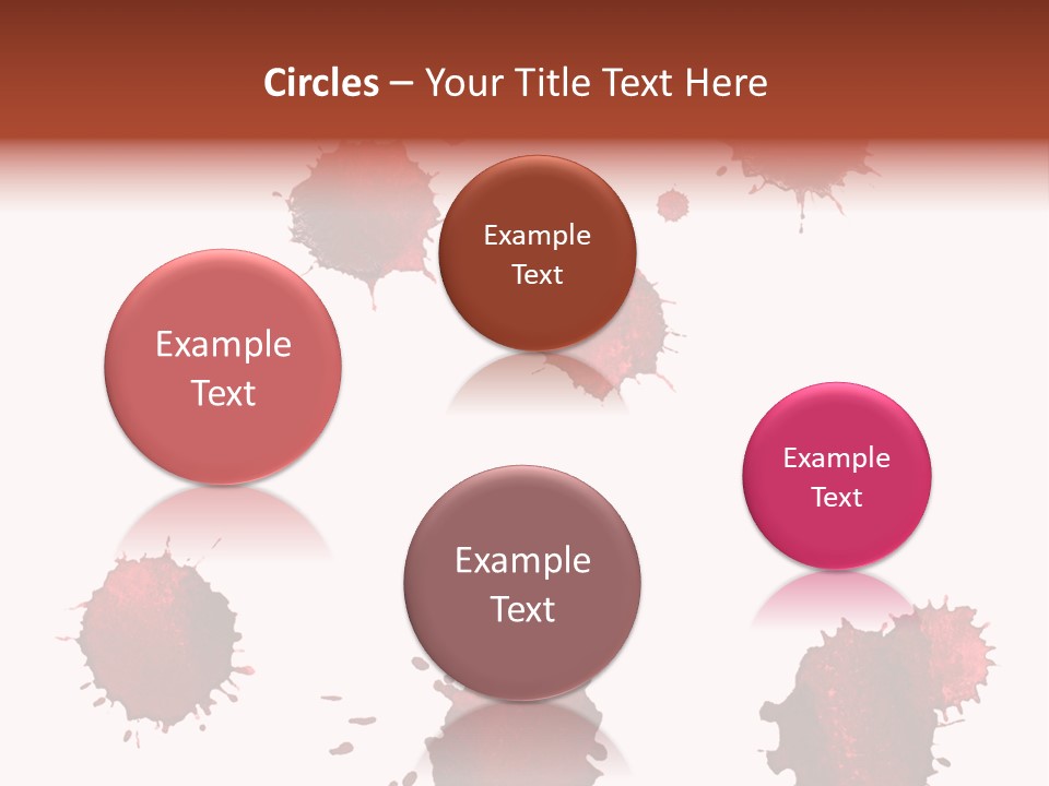 Smudge Droplet Blot PowerPoint Template