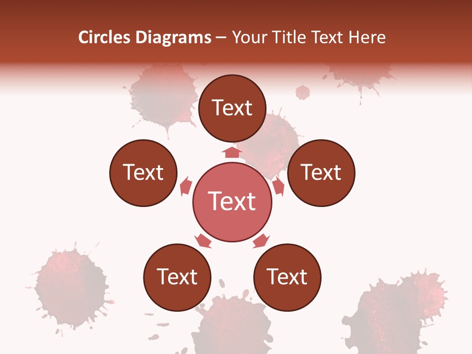 Smudge Droplet Blot PowerPoint Template