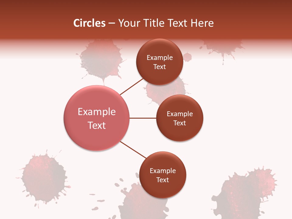 Smudge Droplet Blot PowerPoint Template