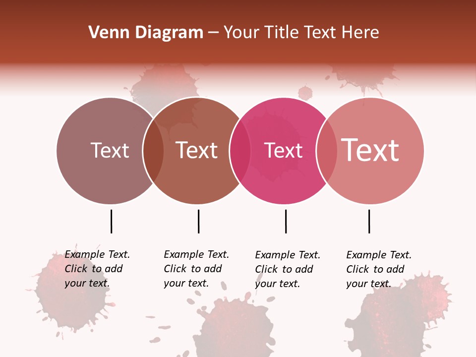 Smudge Droplet Blot PowerPoint Template