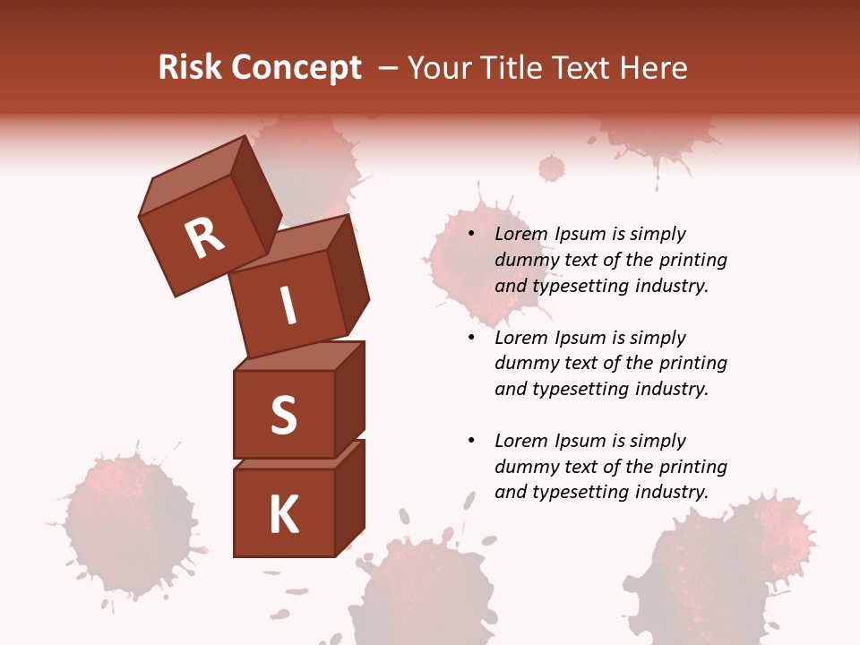 Smudge Droplet Blot PowerPoint Template