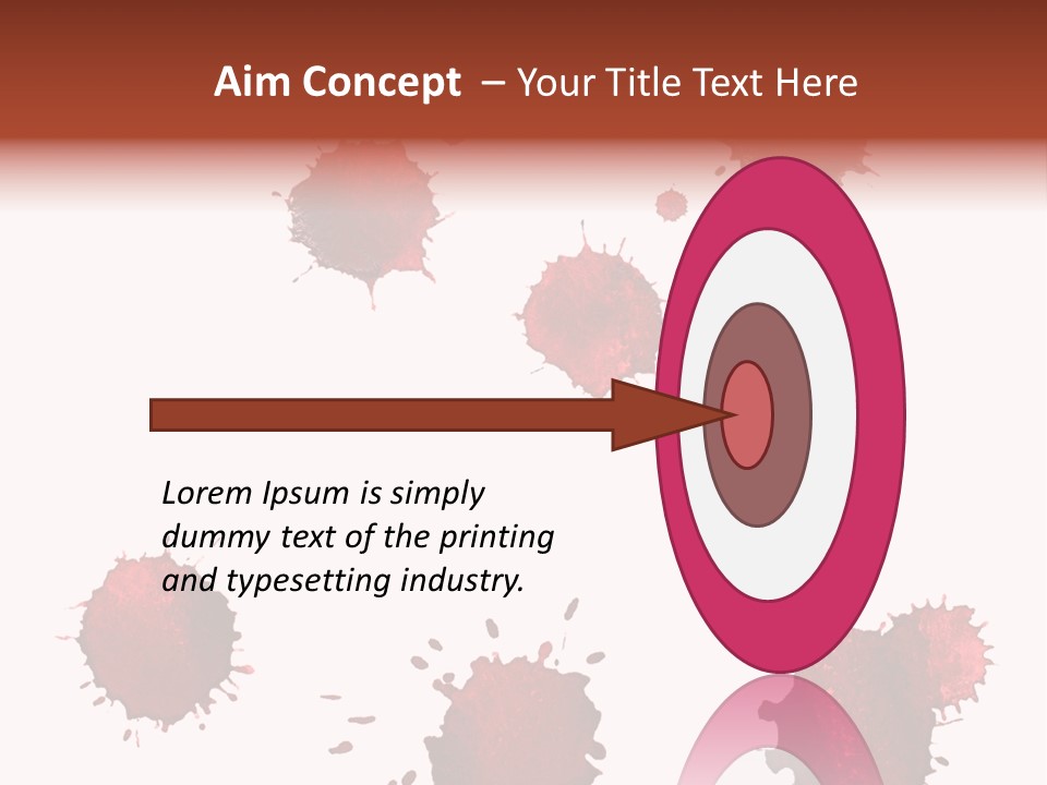 Smudge Droplet Blot PowerPoint Template