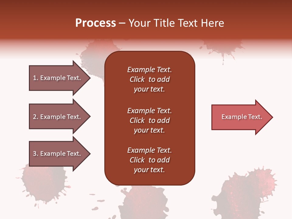 Smudge Droplet Blot PowerPoint Template