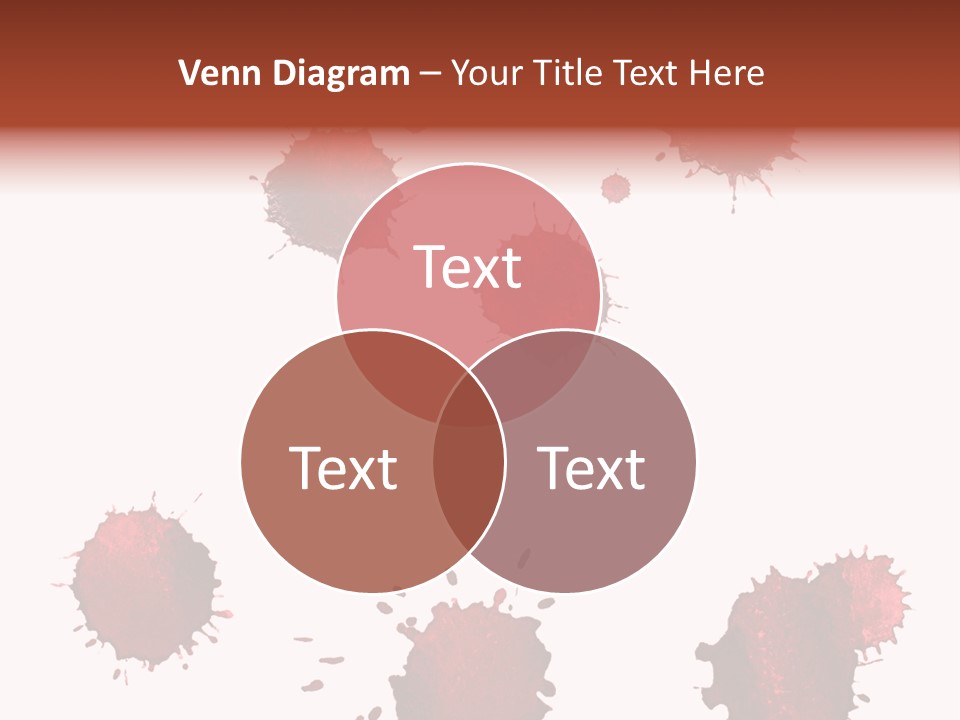 Smudge Droplet Blot PowerPoint Template