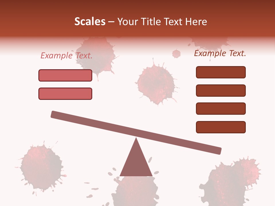 Smudge Droplet Blot PowerPoint Template