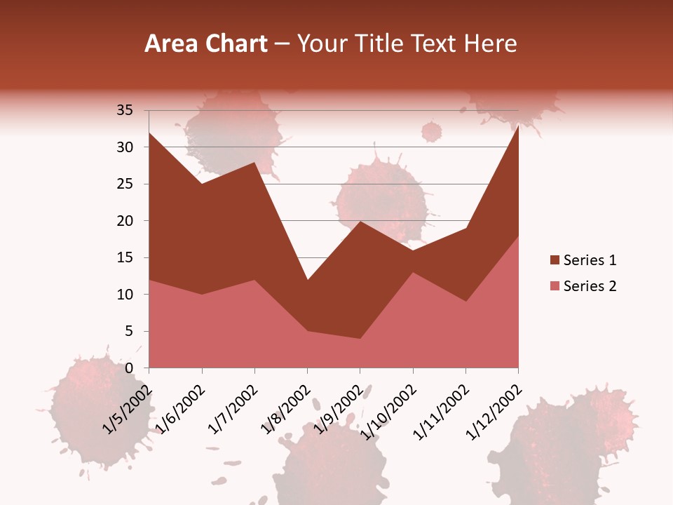Smudge Droplet Blot PowerPoint Template