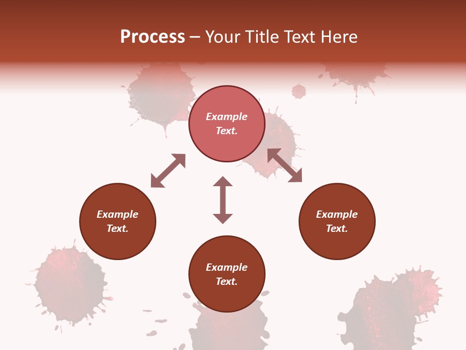 Smudge Droplet Blot PowerPoint Template