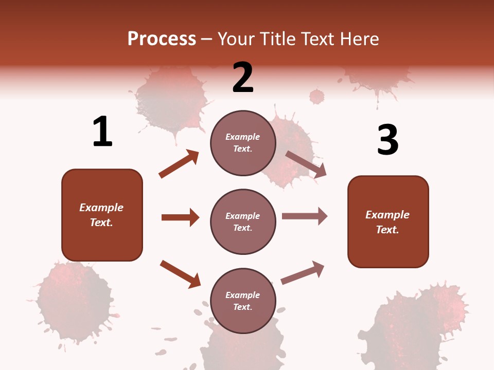 Smudge Droplet Blot PowerPoint Template