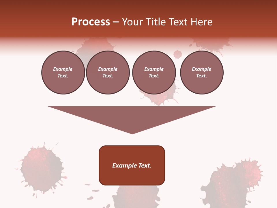 Smudge Droplet Blot PowerPoint Template