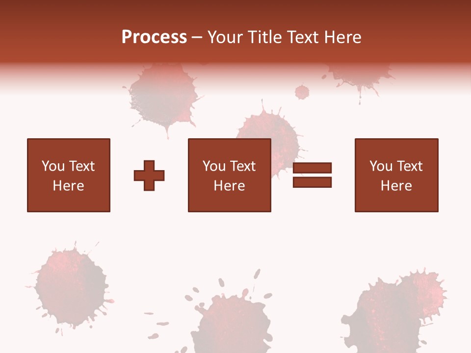 Smudge Droplet Blot PowerPoint Template