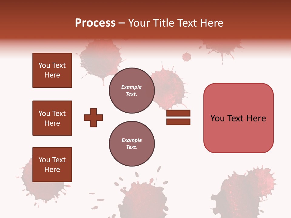 Smudge Droplet Blot PowerPoint Template