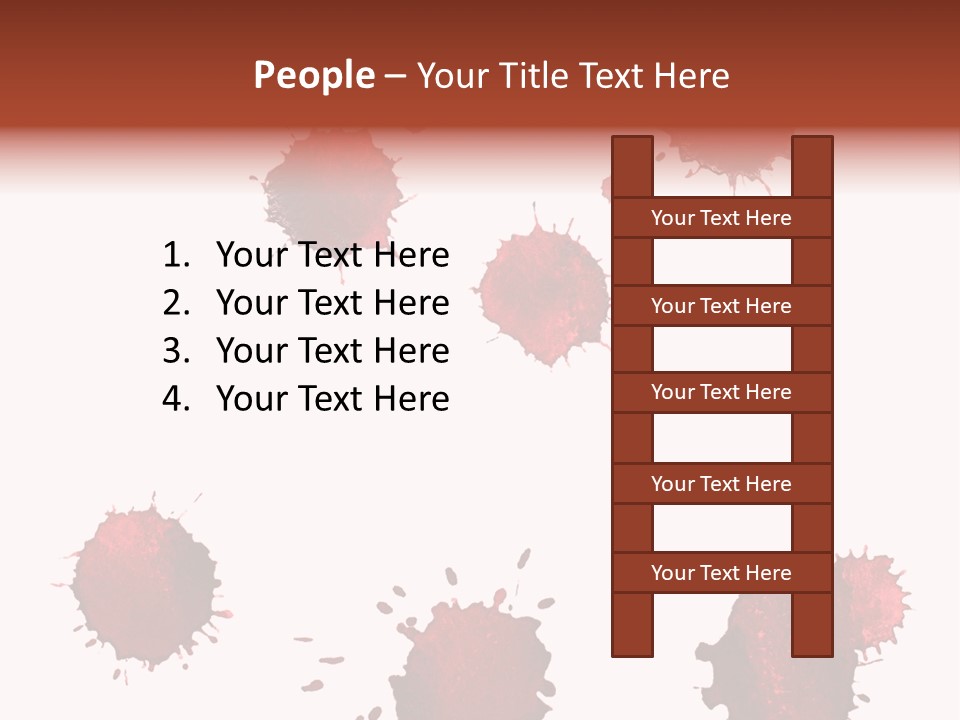 Smudge Droplet Blot PowerPoint Template