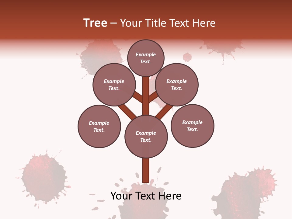 Smudge Droplet Blot PowerPoint Template