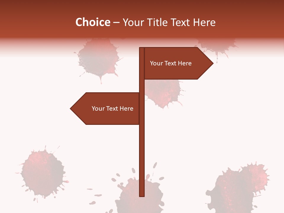 Smudge Droplet Blot PowerPoint Template