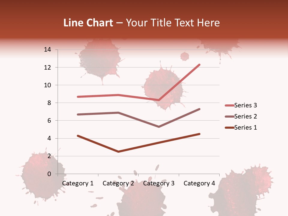 Smudge Droplet Blot PowerPoint Template