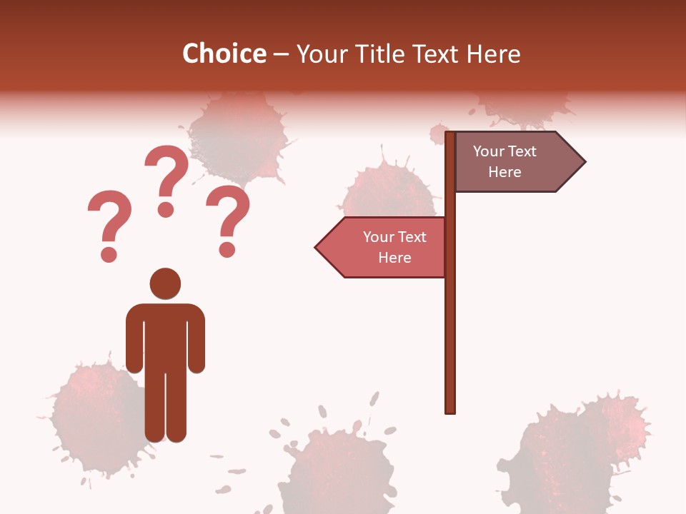 Smudge Droplet Blot PowerPoint Template